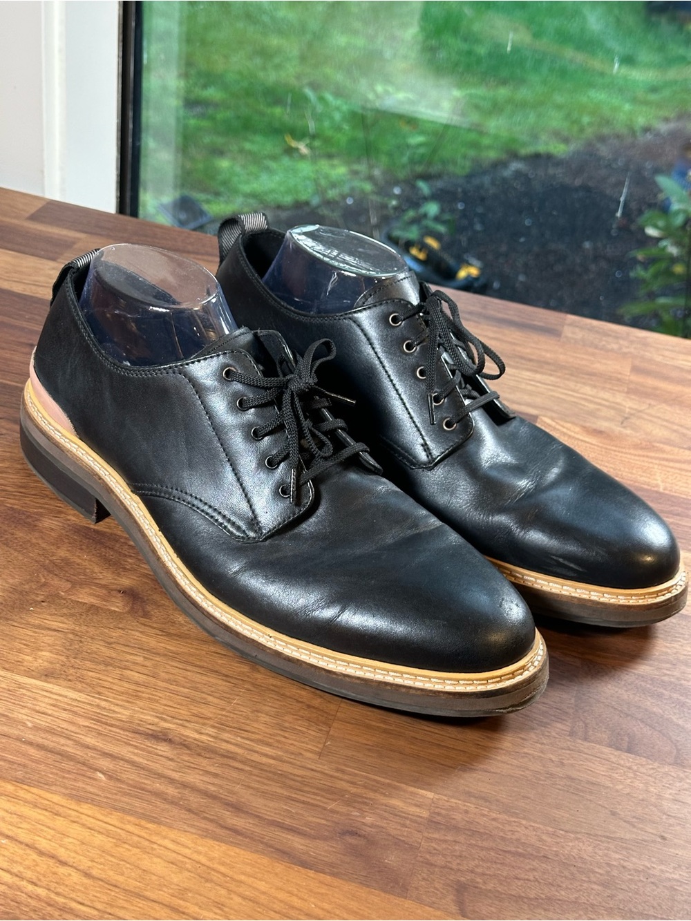Cole Haan Davidson Grand Plain Toe Oxfords Men’s 11 Black Leather C3583